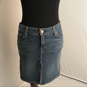 Abercrombie and Fitch Ezra Fitch blue denim skirt